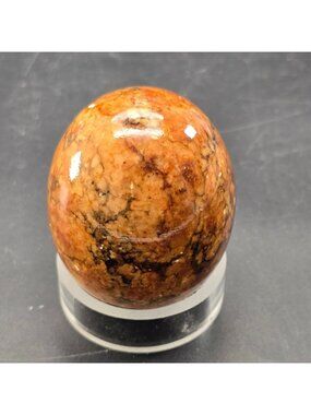 Polished Jasper Stone Egg Earth Tones - Rich Brown & Orange Hues VL5031